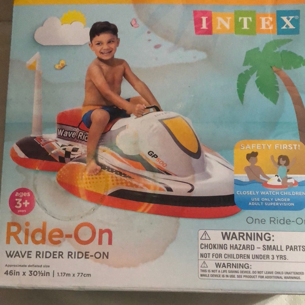 Intex inflatable Ride-on wave rider ride-on poo water toy new
